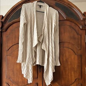 INC International Concepts Cream Cardigan